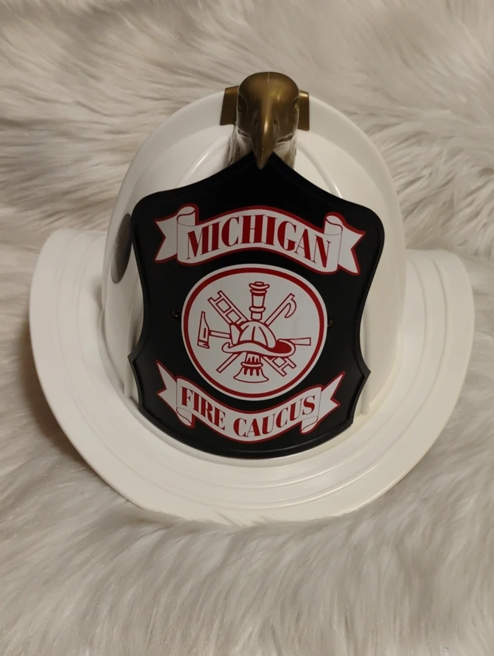 (C-77) Michigan Fire Caucus 95th Session Commemorative Helmut